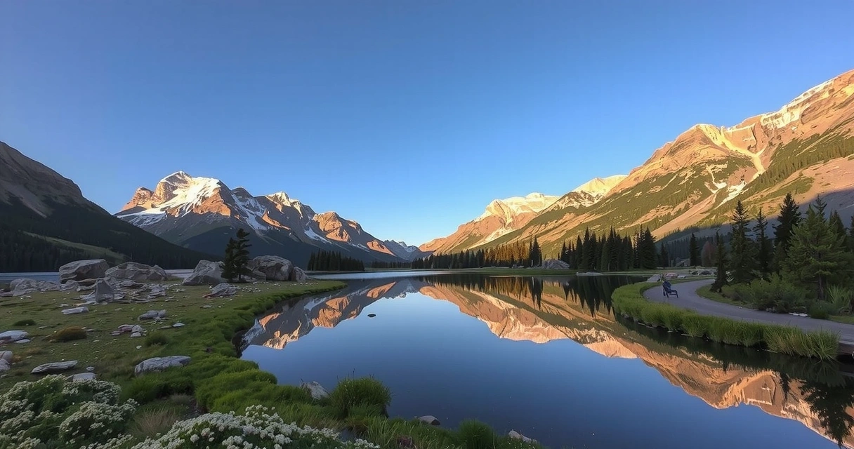 Скалистые горы Колорадо с озерами