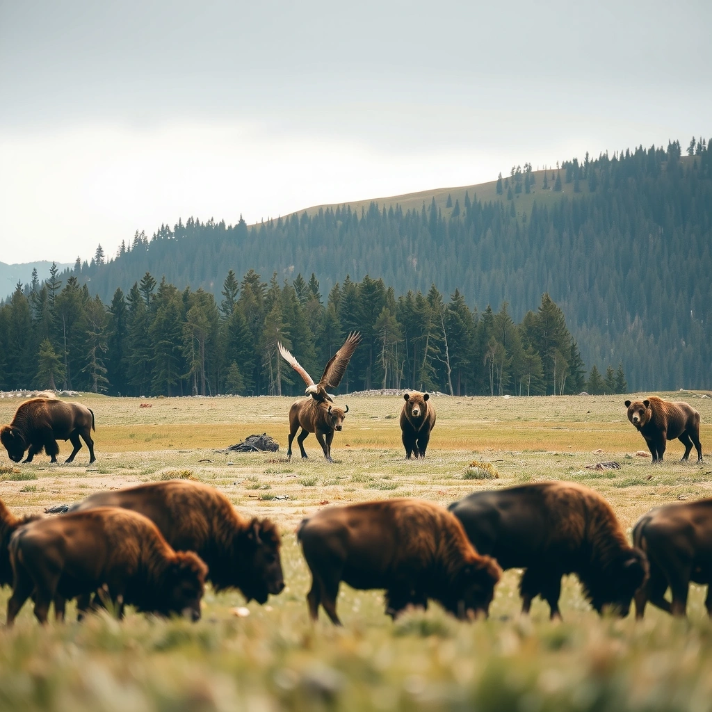 Национальный парк с дикими животными